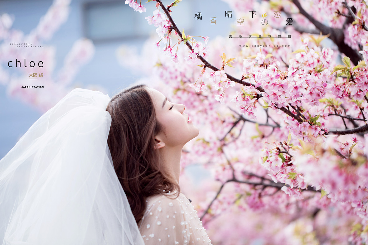 霓虹國的春，可以這么拍婚紗照